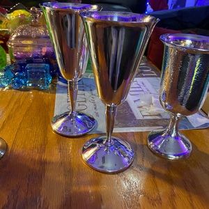 Silver goblets